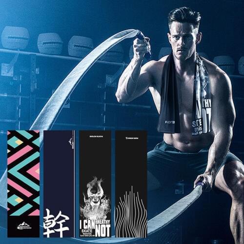 3 pcs Outdoor Cooling Ice Sport Towel Utility Enduring Instant Cooling Towel Fitness Hip-hop Yoga Swimming Travel Gym Chill Towe