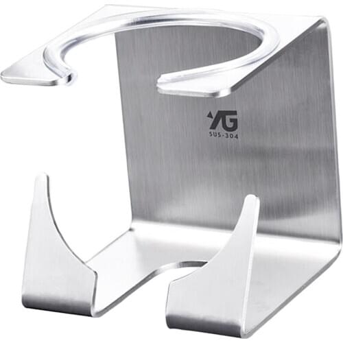 Holder Shaver Storage Rack Hook With Self Adhesive Brushed Stainless