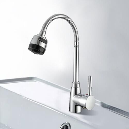 Kitchen Faucet Hot and Cold Water Rotatable Pull Down Single Lever Hole Sink Faucet Home Improvement Kitchen Kitchen Products
