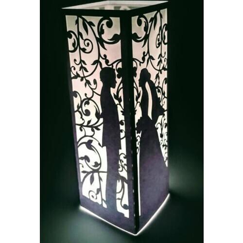 Couple wedding lantern Metal Cutting Dies Stencil Scrapbooking Photo Album Paper Embossing Craft DIY