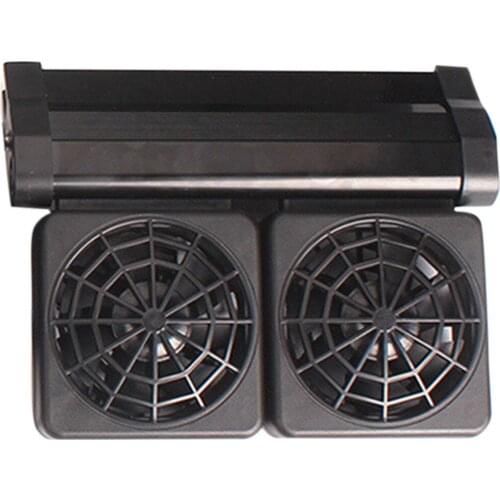 Dropshipping Aquarium Chiller Fish Tank Cooling Fan Aquarium Chiller With Power Adapter 2 Speed Wide Angle Adjustable