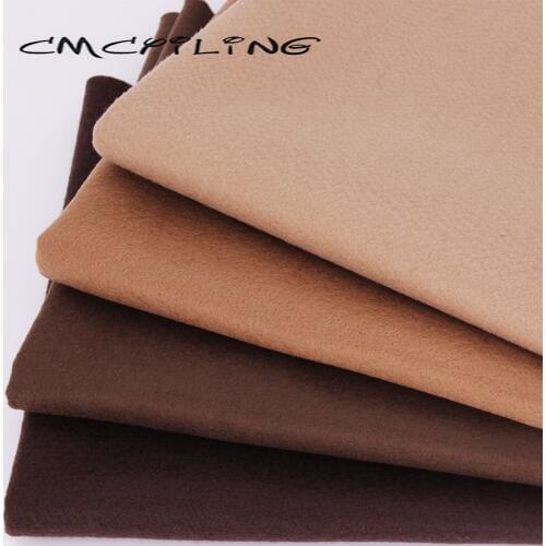 CMCYILING 4 Pcs/Lot,45*55cm Soft Felt Fabric For Kids Needlework DIY Sewing Dolls Crafts Polyester Cloth