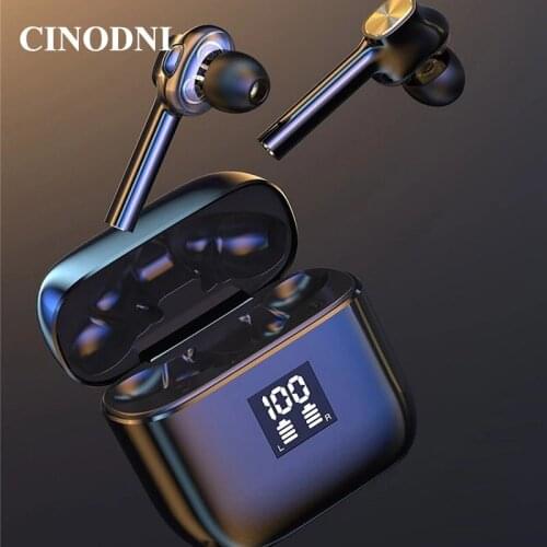 LED Digital display TWS Bluetooth 5.0 Earphones Wireless Headphone 9D Stereo Sports Waterproof Earbuds Headsets T07B