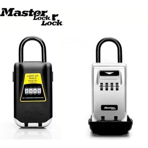 Master Lock Outdoor Key Safe Box Keys Storage Box Padlock Use Light Up Dials Password Lock Keys Hook Security Organizer Boxes