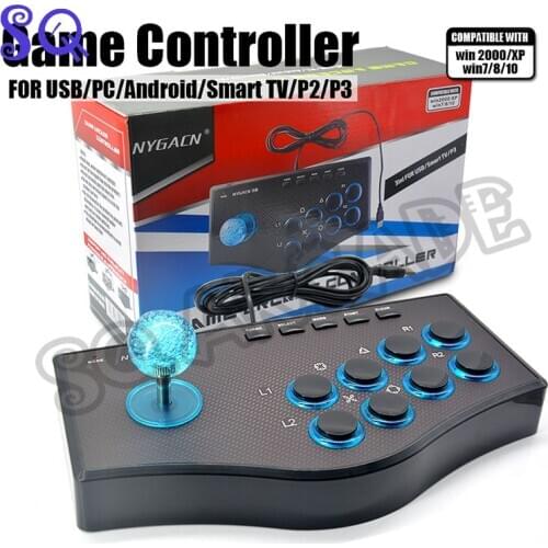 USB Wired Video Game Controller Arcade Joystick 3 In 1 Computer PC Gamepad Stick Gaming Controller