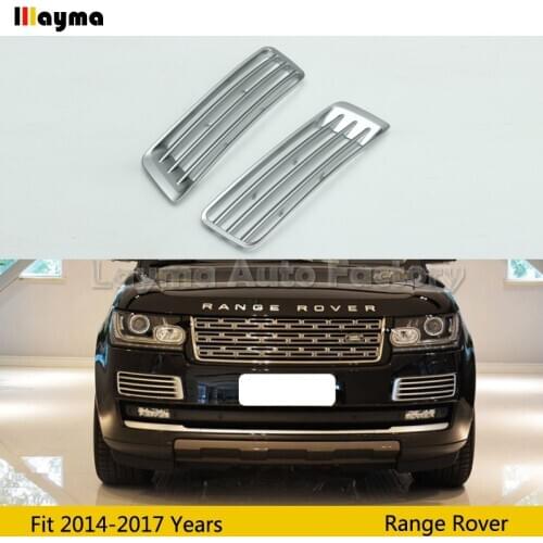 ABS Front Bumper air vent For Land Rover Range Rover 2014-2017 year silver color car front air intake grille