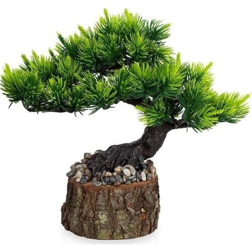 Billet In Pots artificial Needle Pine Tree decoration artificial flower искусственный цветок