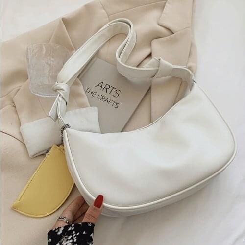 Women Leather Handbags Simple Female Shoulder Bag and Purse Travel Cross Body Bags for Women Famous Brand Casual Hobos Bag Sac