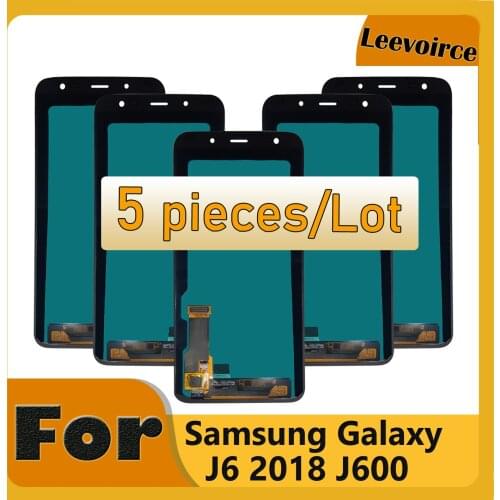 Wholesale 5 Pcs Pieces LCD Display For Samsung Galaxy J6 J600 2018 J600F J600F/DS J600G/DS LCD Touch Screen Digitizer Assembly