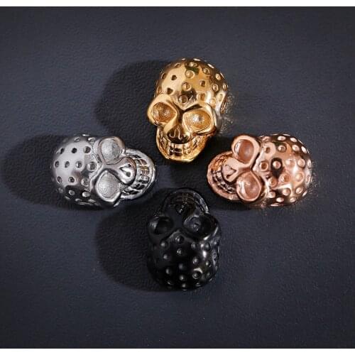 1Pcs Helmet Shooting Soldier Skull Shape Retro Style Fashion Beads For Handmade DIY Hand-knitted Bracelet 2021 Jewelry