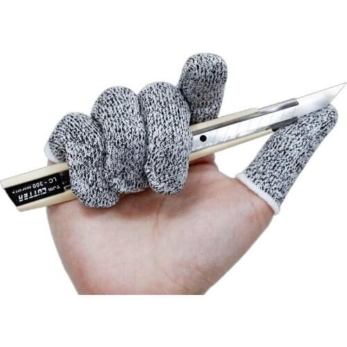 10pcs Mini Finger Sleeve Breathable Fingertips For Game Screen Sculpture Hand Knit Anti-cutting Protect Gloves Home Accessories