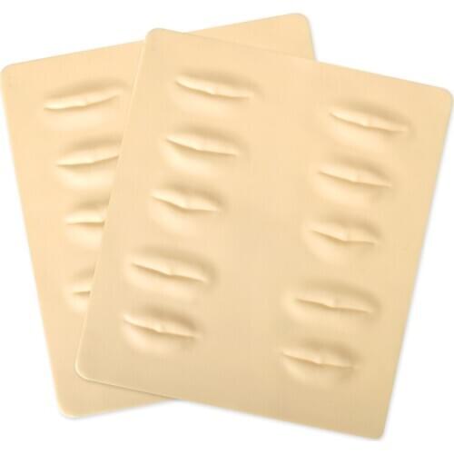 2pcs Permanent tattoo lip practice skin 3D high quality training skin for makeup free shipping