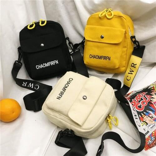 2021 New Fashion Canvas Women Bags Solid Color Casual Shoulder Bag Handbag Outdoor Bag Zipper Messenger Bag Main Women Carteras