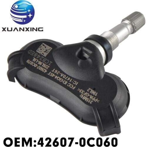 42607-0C080 Tire Pressure Sensor Monitoring System TPMS 315Mhz For Toyota Sequoia 2008-2011 Tundra 2007-2015