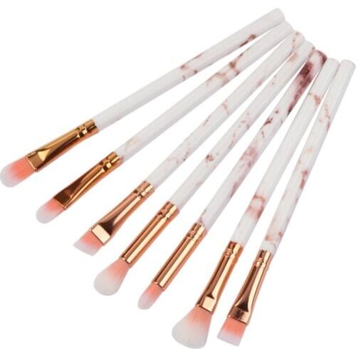7Pcs Eye Makeup Brush Set Eyeshadow Brushes Eyebrow Brush Slash Brush Foundation Brush Kit Face maquiagem Tool
