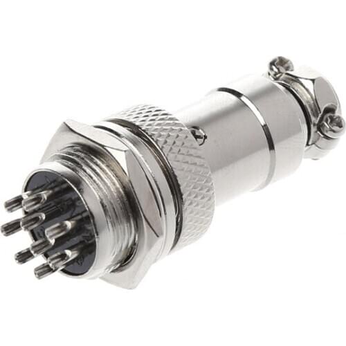 Aviation Plug Male & Female Wire Panel Metal Connector 16mm 2/3/4/5/8/9 Pin GX16