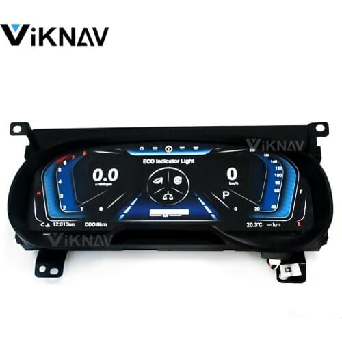 Tesla style Android 9.0 Car LCD Meter instrument dashboard screen GPS Navigation For Toyota RAV4 2020 Multimedia player