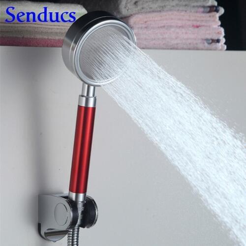 Free shipping low price bathroom washing shower head with top quality electroplating hand shower from senducs shower head
