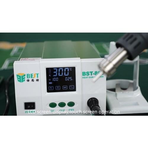BST 863 1200w SMT rework hot air soldering station gun machine for Mobile phone motherboard
