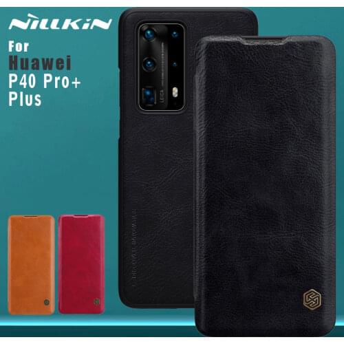 Nillkin for Huawei P40 Pro Plus Pro+ Case Business Qin Flip Leather Case Card Slot Back Cover