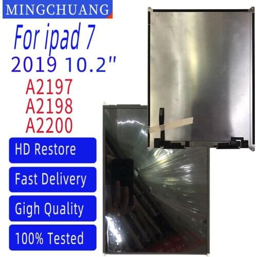 10.2" Screen Assembly For iPad7 7th Gen 2019 A2200 A2198 A2197 LCD Display Screen With Outer Digitizer Glass Replacement Part