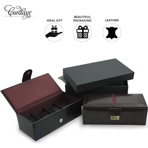 Cordays - Handcrafted Deluxe 4 Grid Watch Box Finely