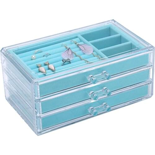 Fashion jewelry box ring case gift organizer box Bracelet storage Necklace jewellery box holder