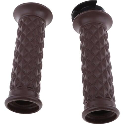 7/8 inch 22mm Motorcycle Hand Grips Anti-slip Rubber Racing Bar End for Cafe