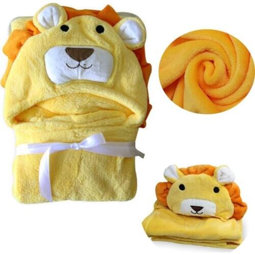 Newborn Swaddle Comfortable Kid Toddler Hooded Baby Blanket Cloak Quilt Fleece Wrap