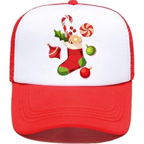 Christmas Adjustable 1PCS Mesh Cap Custom Logo Hat BlacK Red Green Snapback Wholesale White Men Women Simple Casual Wholesale