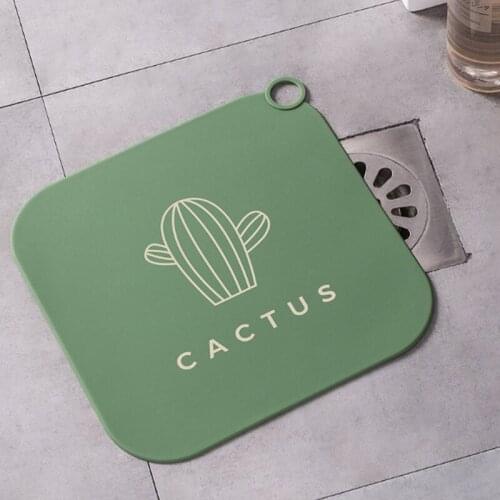Sewer Floor Drain Cover Deodorizer Toilet Silicone Deodorant Mat Kitchen Washroom Toilet Silicone Floor Drain Mat