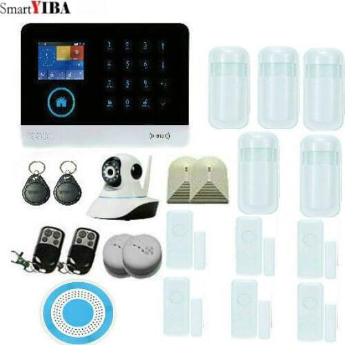 SmartYIBA Smart ios Android app GSM Home Security wifi Voice home touch GSM Alarm System