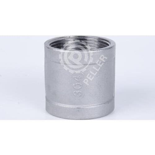 1/8" 1/4" 3/8" 1/2" 3/4" 304 Stainless Steel Equal Coupling, Female x Female BSPT Threaded Pipe Fitting