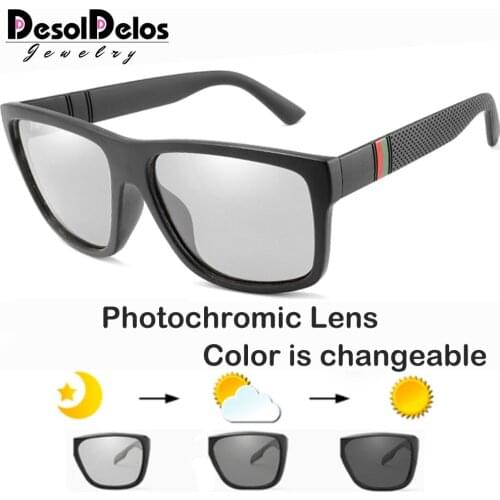 2022 Hot Photochromic Sunglasses for Driving Men Women Polarized Discoloration Goggles Sport Eyewear UV400 G070