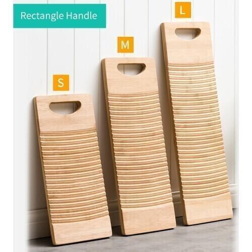 Washboard For Laundry Antislip Home Kids Practical Durable Bamboo Thickened Wave Faced Clothes Washboard Shirts Clean