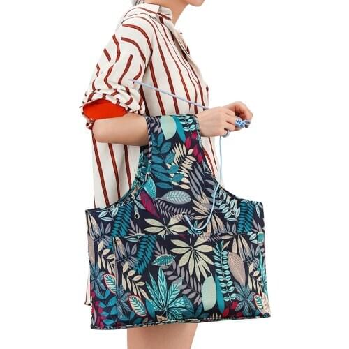Yarn Storage Bag, Knitting Tote Bag for Crochet Hooks, Knitting Project and