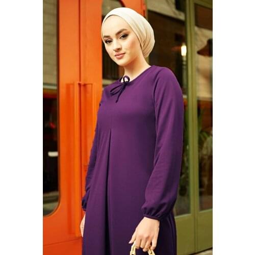 A-Line Sewing Detail Dress Turkey Muslim Fashion Islam Clothing Dubai Istanbul Istanbulstyles 2021