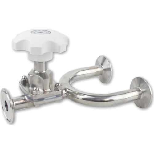 Fit 19/25/32/38/51mm x 1.5" 2" Tri Clamp Sanitary U-Shaped Diaphragm Valve 316L Stainless Steel Homebrew
