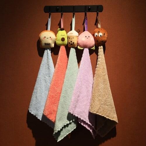 Hanging type Cartoon pattern towel for adults and children Wipe hands towel Strong water absorption Wholesale purchase