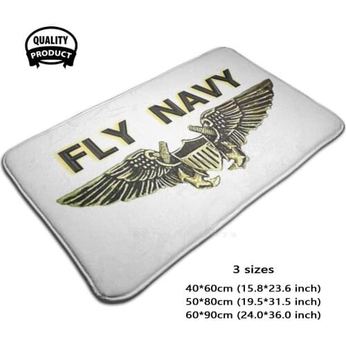 Naval Flight Officer 3D Household Goods Mat Rug Carpet Foot Pad Naval Flight Officer Aviator Air Crew Logo Patch Shield Crest