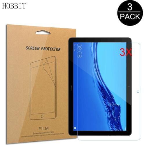 3Pack Clear LCD Protective Film for Huawei MediaPad T5 AGS2-W09 W19 AGS2-L03 L09 10.1inch Tablet Anti-Scratch Screen Protector