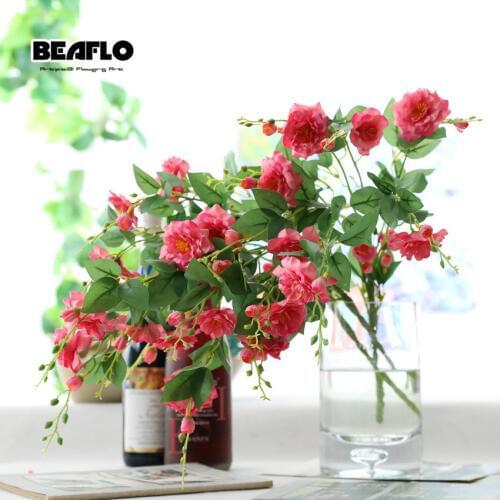 1 Bouquet 20 Heads Artificial Rose Colorful Silk Flower Peony Flores Fake Flowers For Beauty Home Party Wedding Decoration