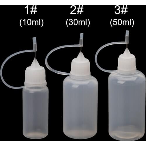 10/30/50ml Transparent Ejuice Bottle Vape Steel Needle Drip Tip Plastic Empty Liquid Dropper Hot
