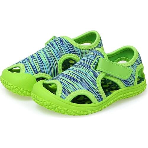 2021 ChildrenS Sandals Boys Beach Sandals Solid Bottom Soft Wear Non-Slip Girls Baby Toddler Shoes Kids Barefoot Shoes