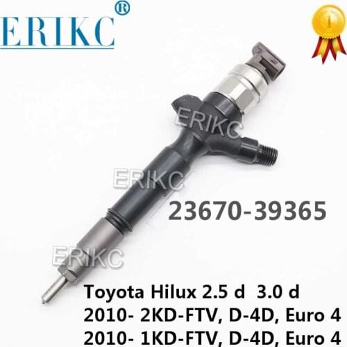 23670 39365 Common Rail Injector Diesel Nozzle SM295050-0524 Auto Fuel Sprayer 295050-0461 For Toyota Hilux 3.0D 2010-1KD-FTV
