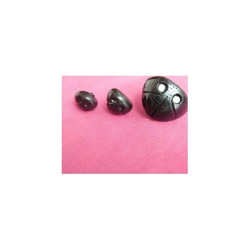80pcs/lot---13x16mm/16x19mm/21x27mm/23x29mm/18x24mm/35x28mm black plastic safety dog toy nose with washer