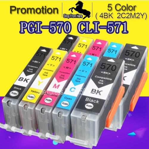 5c For Canon TS5050 TS5051 TS5052 Printer for Canon PIXMA TS5050 TS5051 TS5052 ts 5050 Printer Ink cartridge PGI570