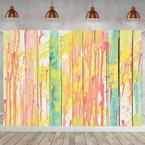 Oil Paint White Wood Photography Background Newborn Baby Shower Kids Doll Pets Portrait Backdrop For Photo Studio