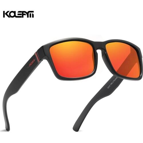 KDEAM Classic Polarized Sunglasses Men 100% UV Protection TR90 Unbreakable Frame Square Oversized Outdoor Eyewear Women KD747-C3