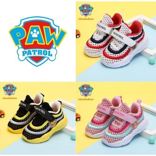 Paw Patrol Anime New Mesh Kids Sneakers Lightweight Children Shoes Casual Breathable Boys Girls Sports Shoes Non-slip Sneakers